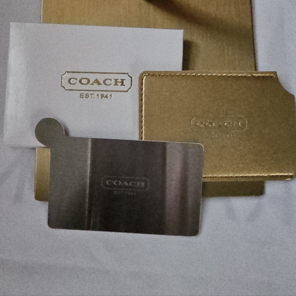 NIB Coach Case With Mirror (GOLD ONLY) - Picture 5 of 5